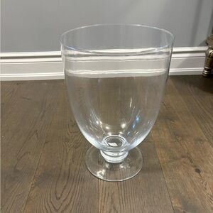 Pottery Barn jumbo clear glass vase nwt 15.5” ret $169